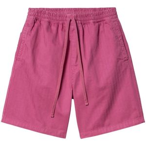 Carhartt Wip, Heren, Korte broeken, Roze, Maat: XS Katoen,