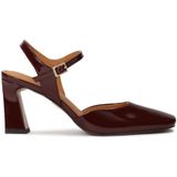 Kazar - Pumps - Bruin - Lakleer - Vierkante Neus - Stabiele Hak