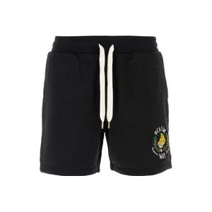 Casablanca Zwarte katoenen Bermuda shorts , Black , Heren , Maat: M