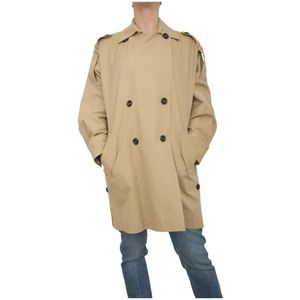 Liu Jo, Dames, Mantels, Beige, Maat: S Katoen,