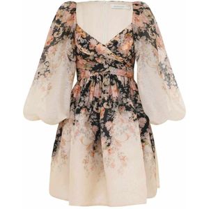 Zimmermann, Dames, Jurken, Veelkleurig, Maat: XS Linnen,