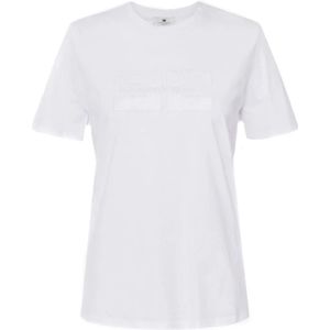 Elisabetta Franchi, Dames, Tops, Wit, Maat: M Jersey,