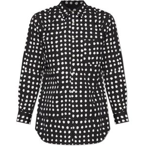 Comme des Garçons, Heren, Overhemden, Zwart, Maat: XS Katoen,