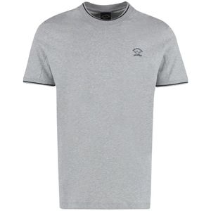 Paul & Shark, Heren, Tops, Grijs, Maat: 2XL Katoen,