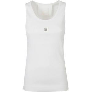 Givenchy, Dames, Tops, Wit, Maat: L Katoen,