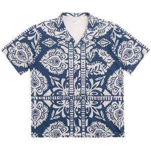 Universal Works, Heren, Overhemden, Blauw, Maat: XL Katoen,