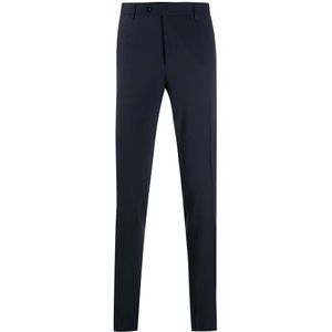 Canali, Heren, Broeken, Blauw, Maat: 5XL Wol,