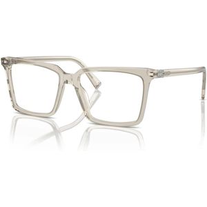 Miu Miu - MU 08XV - Optische Monturen - Grijs Transparant - Acetaat