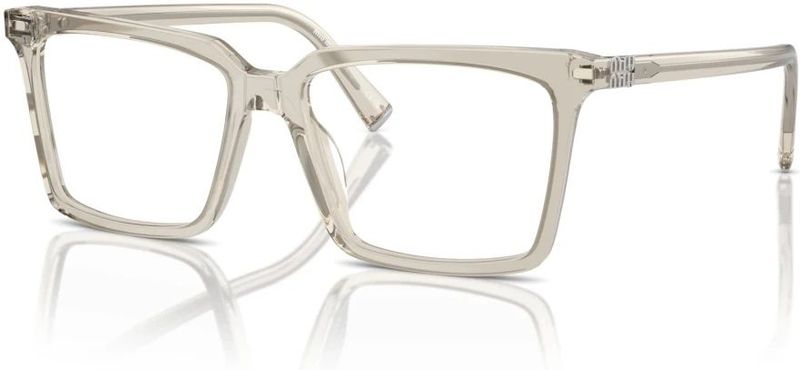 Miu Miu - MU 08XV - Optische Monturen - Grijs Transparant - Acetaat
