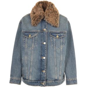 Liu Jo, Dames, Jassen, Blauw, Maat: XS Denim,
