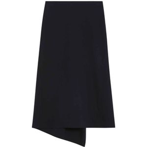 Victoria Beckham, Dames, Rokken, Blauw, Maat: S Wol,