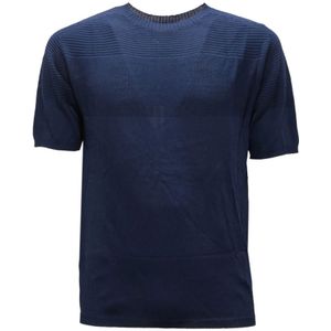 Daniele Fiesoli, Heren, Tops, Blauw, Maat: S Viscose,