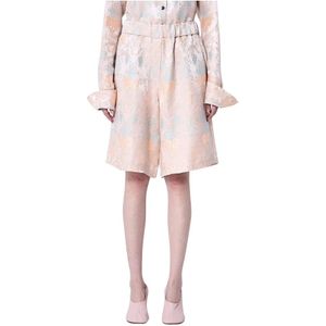 Dries Van Noten, Dames, Korte broeken, Roze, Maat: XS Viscose,