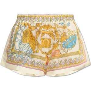 Versace, Dames, Korte broeken, Veelkleurig, Maat: S Katoen,