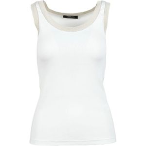 Fabiana Filippi, Dames, Tops, Wit, Maat: 2XS Katoen,