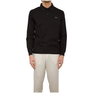 Paul & Shark, Heren, Tops, Zwart, Maat: M Katoen,