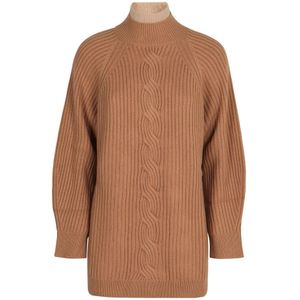 Max Mara, Dames, Truien, Bruin, Maat: L Wol,