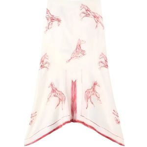 Róhe, Dames, Rokken, Wit, Maat: M Zijde,