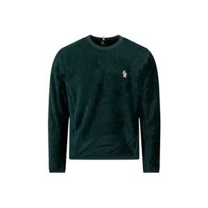 Moncler Warm Fleece Sweatshirt , Green , Heren , Maat: S