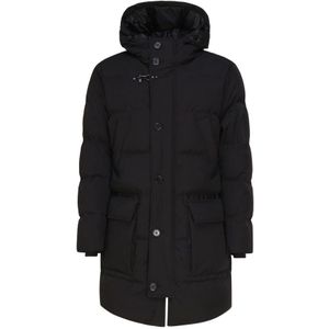 Fay, Heren, Jassen, Zwart, Maat: 2XL Katoen,