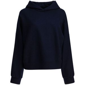 Circolo 1901, Dames, Sweatshirts & Hoodies, Blauw, Maat: M Wol,