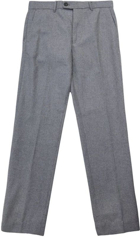 196 - Straight Fit Broek - Wol - Mid-waist - Regular Fit