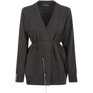 Peserico, Dames, Truien, Bruin, Maat: XS Zijde,