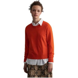 Gant, Dames, Truien, Oranje, Maat: S Kasjmier,