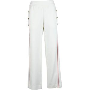 Emporio Armani, Dames, Broeken, Wit, Maat: S Katoen,