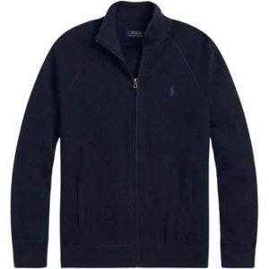 Polo Ralph Lauren, Heren, Sweatshirts & Hoodies, Blauw, Maat: XL Katoen,