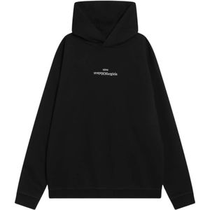 Maison Margiela, Heren, Sweatshirts & Hoodies, Zwart, Maat: M