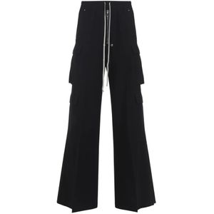 Rick Owens, Heren, Broeken, Zwart, Maat: S Katoen,