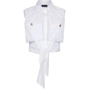 Liu Jo, Dames, Blouses & Shirts, Wit, Maat: M