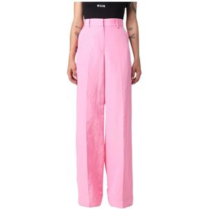 Msgm, Dames, Broeken, Roze, Maat: XS