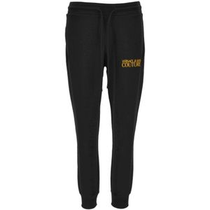 Versace Jeans Couture, Dames, Broeken, Zwart, Maat: M