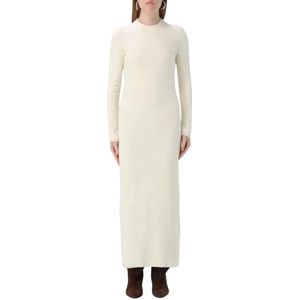 Jil Sander, Dames, Jurken, Wit, Maat: 4XS Wol,