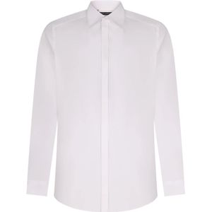 Dolce & Gabbana, Heren, Overhemden, Wit, Maat: M Katoen,