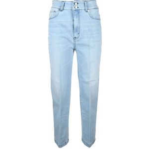 Love Moschino, Dames, Jeans, Blauw, Maat: W27 Katoen,