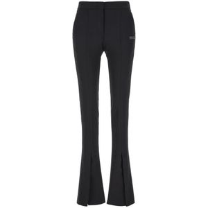 Off White, Dames, Broeken, Zwart, Maat: S Wol,