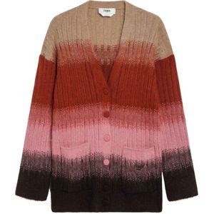 Fendi, Dames, Truien, Veelkleurig, Maat: XS Wol,