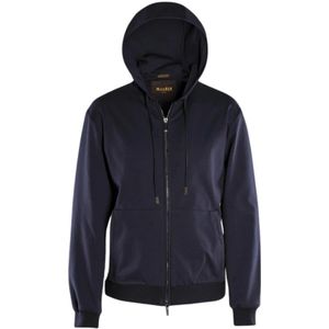 Moorer, Heren, Sweatshirts & Hoodies, Blauw, Maat: XS Viscose,