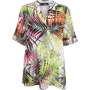 Doris S, Dames, Blouses & Shirts, Veelkleurig, Maat: L Linnen,