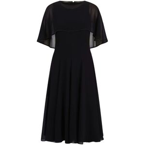 vera mont, Dames, Jurken, Zwart, Maat: M Chiffon,