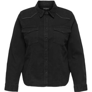ONLY Carmakoma Blouse 'CARSASIA'  black denim