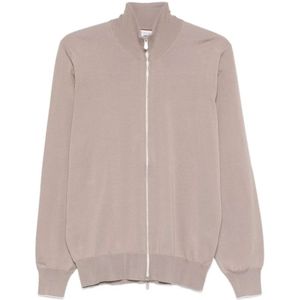 Brunello Cucinelli, Heren, Truien, Bruin, Maat: XL Katoen,