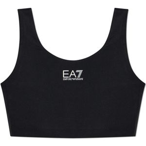 Emporio Armani Ea7, Dames, Sport, Zwart, Maat: L Tweed,