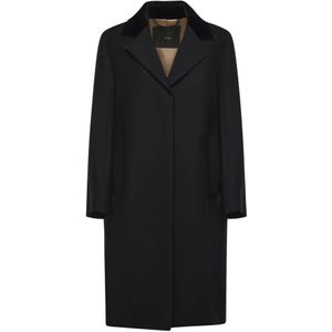 Max Mara, Dames, Mantels, Zwart, Maat: XS