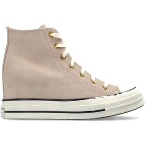 Converse Chuck 70 Wedge Platform Suede voor Vrouwen in Warm Clay/Egret/Black, Maat EU 41.5