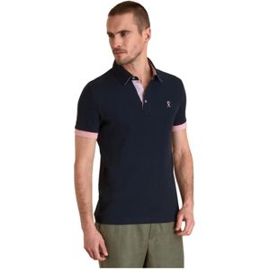 Vicomte A., Heren, Tops, Blauw, Maat: S Katoen,