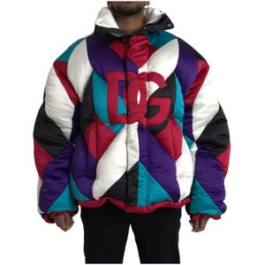 Dolce & Gabbana - Geometric Puffer Jacket - Multicolor - Windbreaker